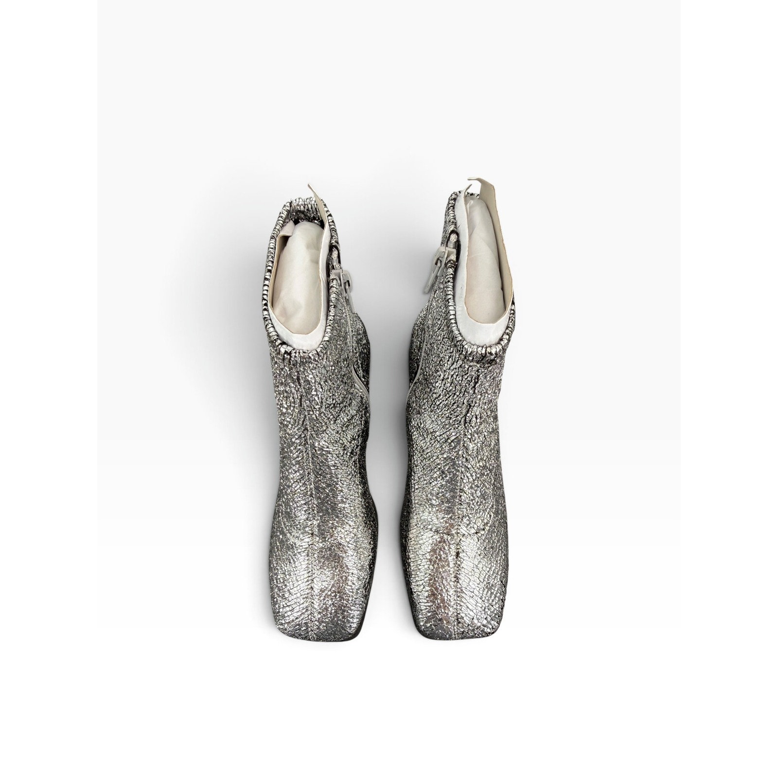 Katy Perry The Lolette Stretch Ankle Boot Metallic Silver 6.5 Nib — image 6 of 8